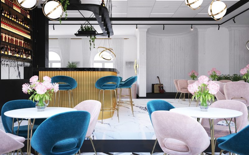 a restaurant, café, bar, hotel, interior design, designer, stylish, repair, building, architecture, gathering room, business, commerce, services, service, armchair, table, order, interior design, interior design, interior design, interior design, interior design, armchair